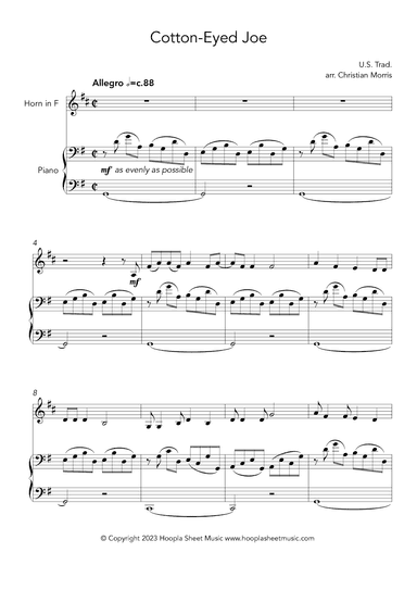 Cotton-Eyed Joe (arr. Christian Morris)