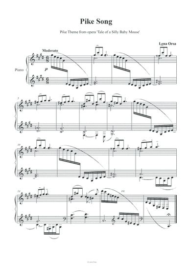 Pike Song from opera Tale of a Silly Baby Mouse