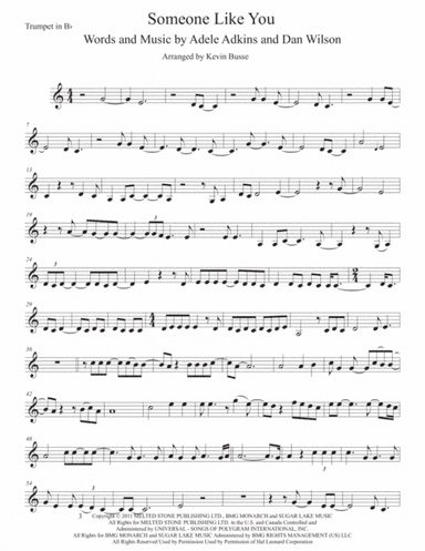 Someone Like You (arr. Kevin Busse)