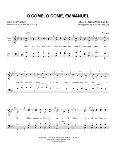 O Come, O Come, Emmanuel (arr. Jon Nicholas)