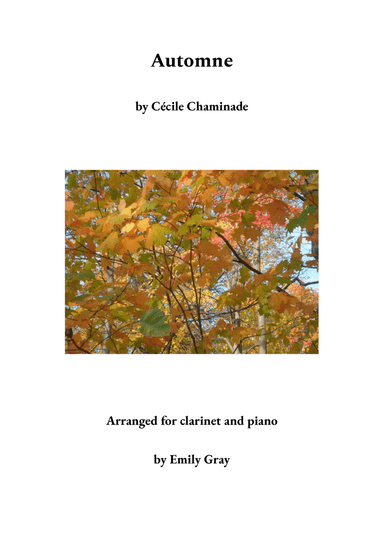 Automne (Clarinet and Piano) (arr. Emily Gray)