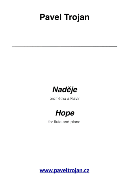 Pavel Trojan - Hope for flute and piano