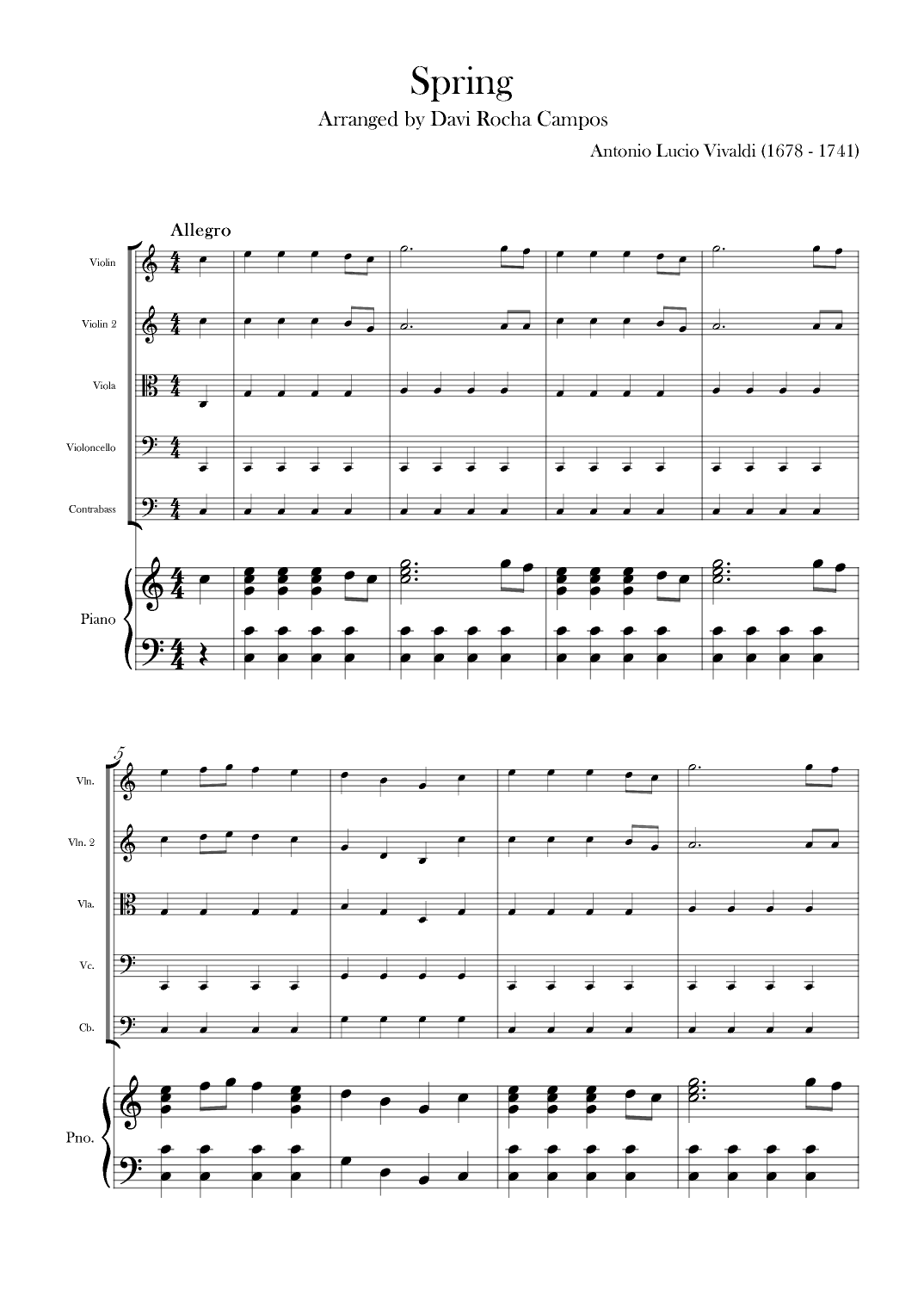 Spring (arr. Davi Rocha Campos)