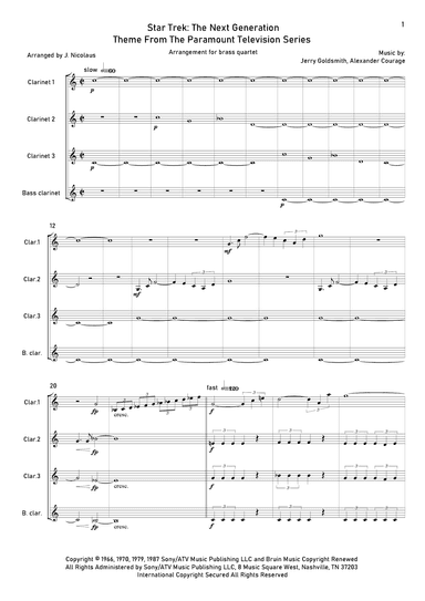 Star Trek - The Next Generation(r) (arr. John Nicolaus)