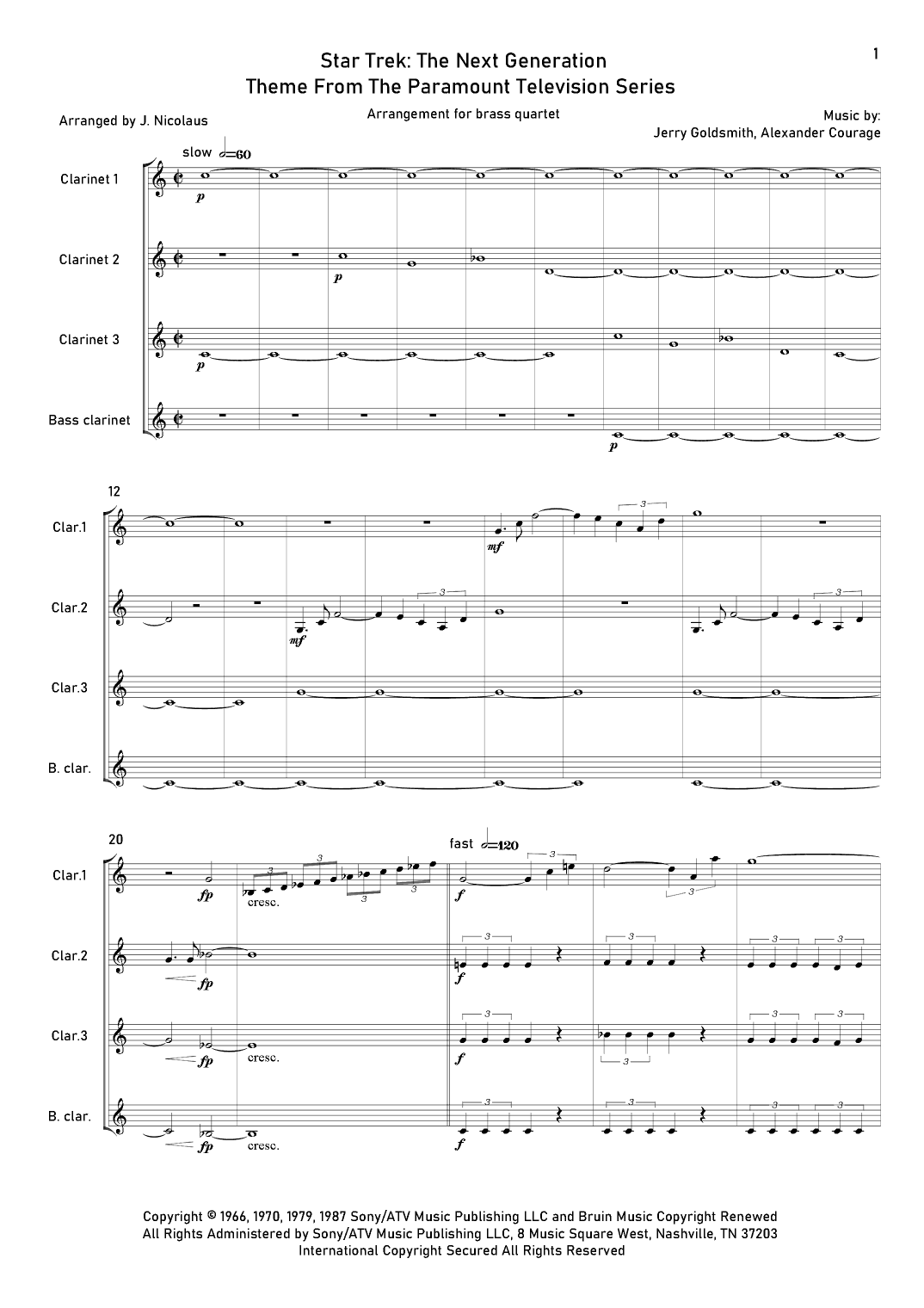 Star Trek - The Next Generation(r) (arr. John Nicolaus)