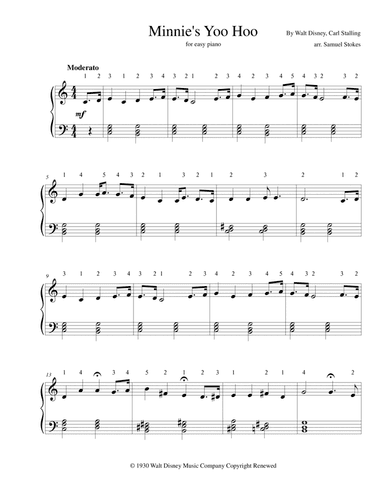 Minnie's Yoo Hoo (arr. Samuel Stokes)