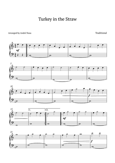 Turkey in the Straw (arr. André Nusa)