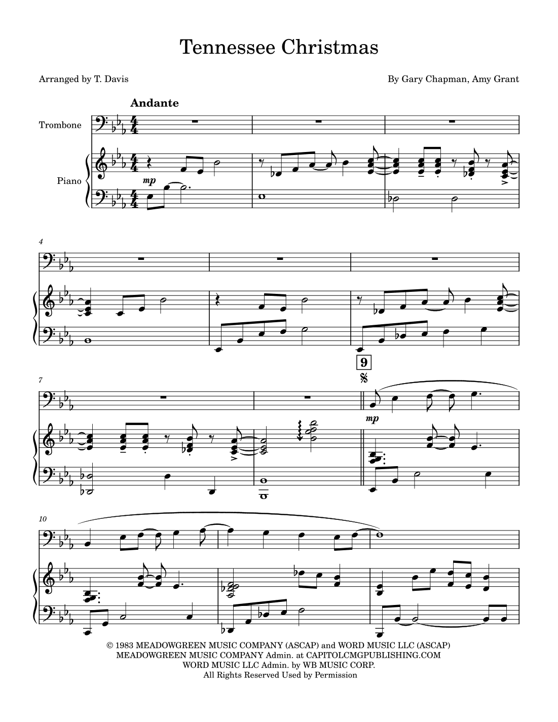Tennessee Christmas (arr. T. Davis)