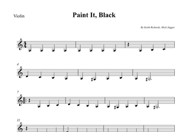 Paint It, Black (arr. Wesley S. SIlva)