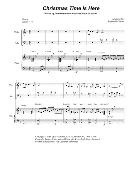 Christmas Time Is Here (arr. Stephen DeCesare)
