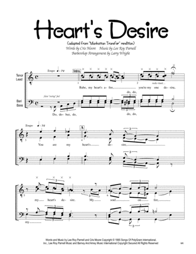 Heart's Desire (arr. Larry Wright)