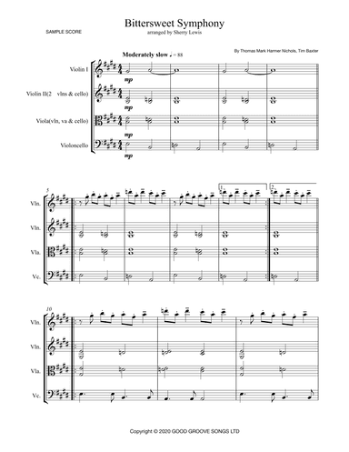 Bittersweet Symphony (arr. Sherry Lewis Publishing)
