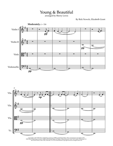Young And Beautiful (arr. Sherry Lewis)