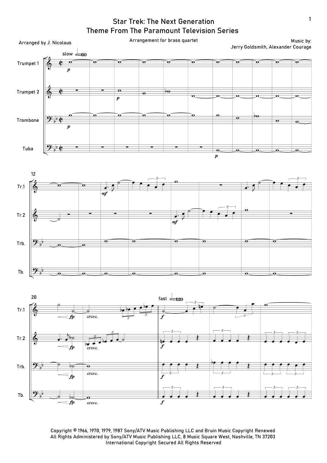 Star Trek - The Next Generation(r) (arr. John Nicolaus)