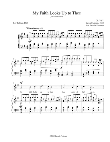 My Faith Looks Up to Thee (OLIVET), High Voice, arr. Brenda Portman (arr. Brenda Portman)