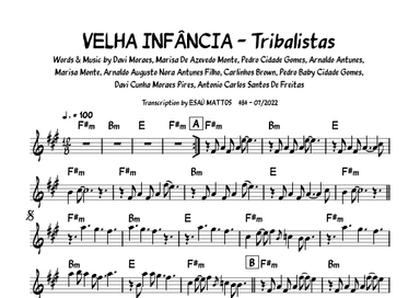 Velha Infancia (arr. ESAÚ MATTOS)