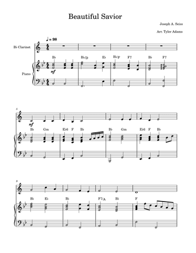 Beautiful Savior (arr. Tyler Adams)