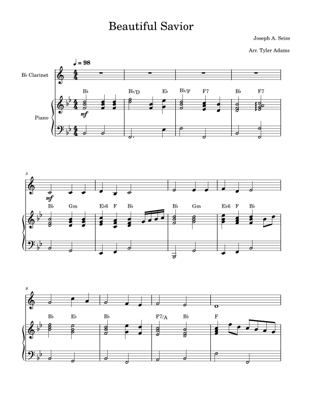 Beautiful Savior (arr. Tyler Adams)