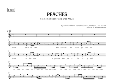 Peaches (arr. Benzaiten Editions)