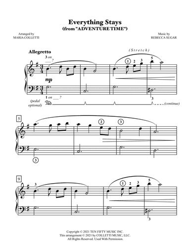 Everything Stays (arr. Maria Colletti)