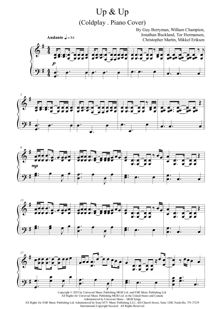 Up & Up (arr. Musikeo)