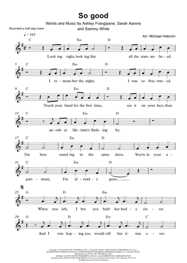 So Good (arr. Michael Habrom)