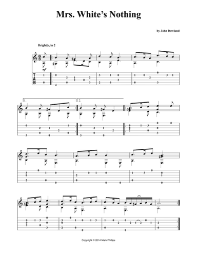 Mrs. White's Nothing (arr. Mark Phillips)