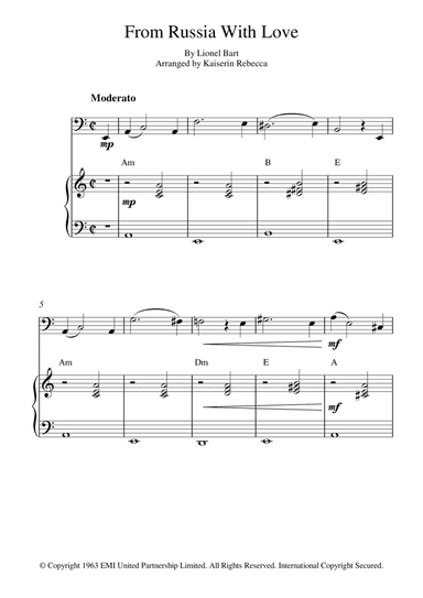 From Russia With Love (arr. Kaiserin Rebecca)