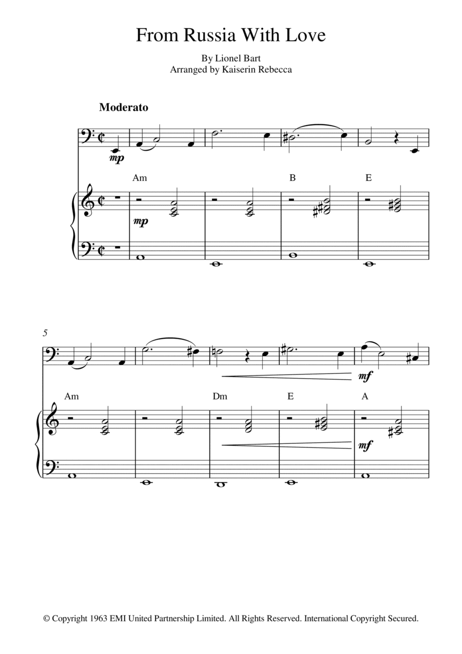 From Russia With Love (arr. Kaiserin Rebecca)