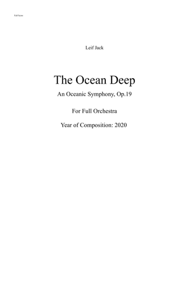 The Ocean Deep, Orchestral Version