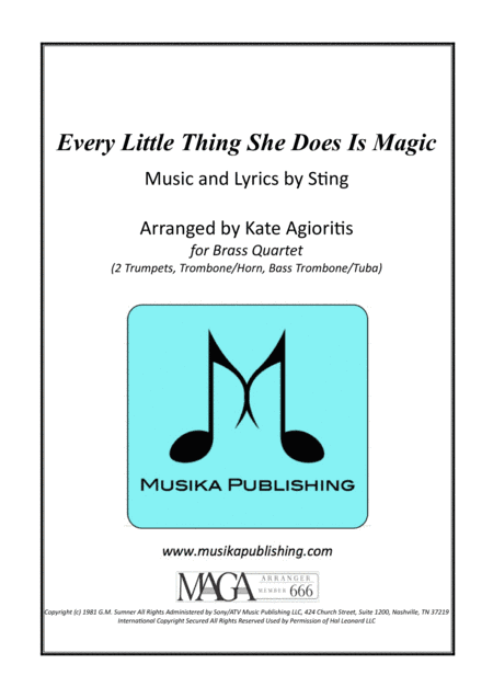 Every Little Thing She Does Is Magic (arr. Kate Agioritis)