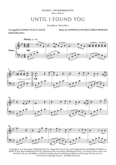 Until I Found You (arr. Danilo "Daca" Alves)