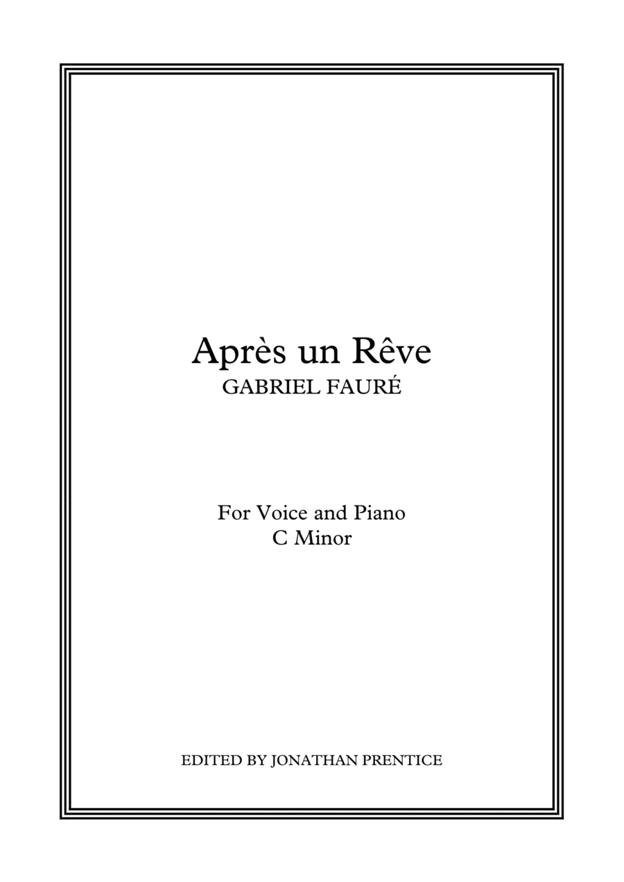 Après un Rêve (C Minor) (arr. Jonathan Prentice)