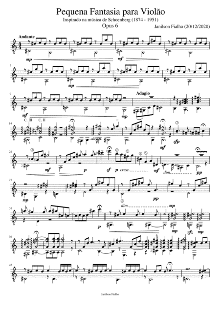 Pequena Fantasia para Violão