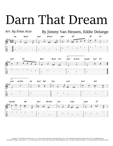 Darn That Dream (arr. Enea Acco)