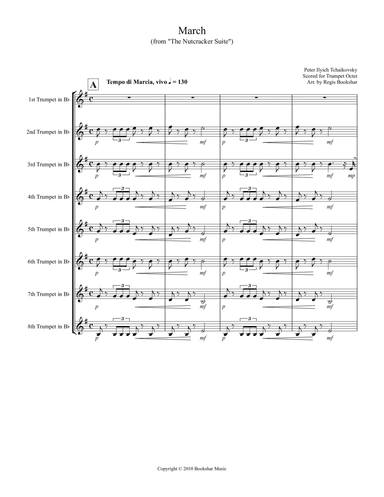 March (from "The Nutcracker Suite") (F) (Trumpet Octet) (arr. Regis Bookshar)