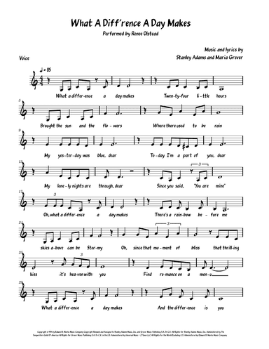What A Diff'rence A Day Made (arr. David Lartey)