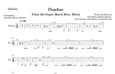 Peaches (arr. Amanda's Music Channel)