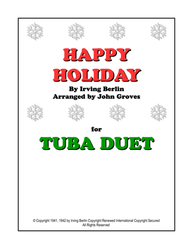 Happy Holiday (arr. John Groves)