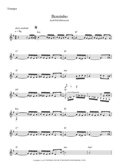 Benzinho (arr. Fabio Carrilho)