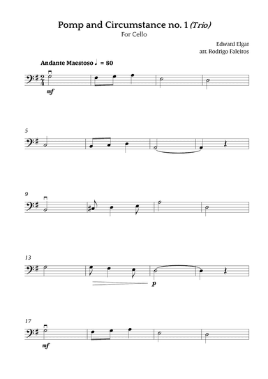 Pomp and Circumstance no. 1 (Trio) (arr. Rodrigo Faleiros)