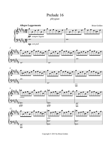 Prelude 16 in G# Minor Phrygian