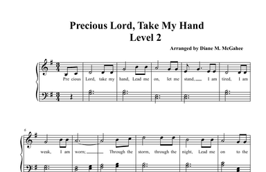 Precious Lord Take My Hand (arr. Arranged by Diane M. McGahee)