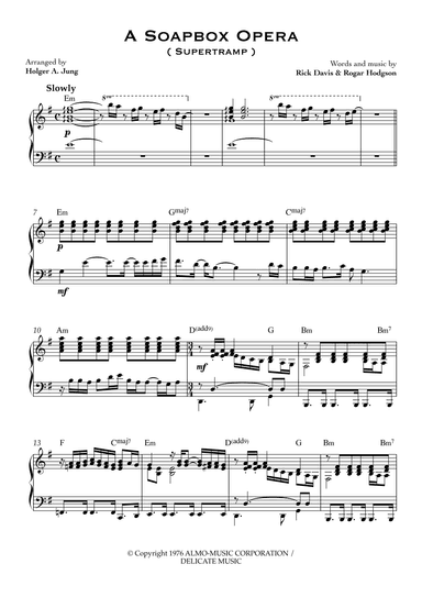 A Soapbox Opera (arr. Holger A. Jung)