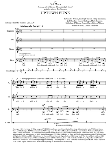 Uptown Funk (arr. Peter Hazzard, ASCAP)