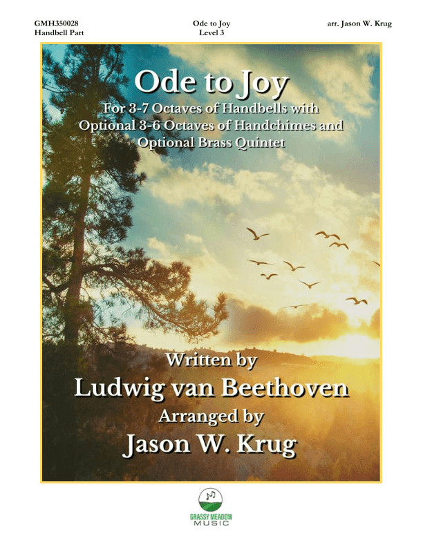 Ode to Joy (for 3-6 octave handbell ensemble - handbell part only) (site license) (arr. Jason W. Krug)