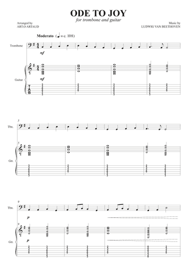 Ode to Joy (arr. Art.o Artaud)