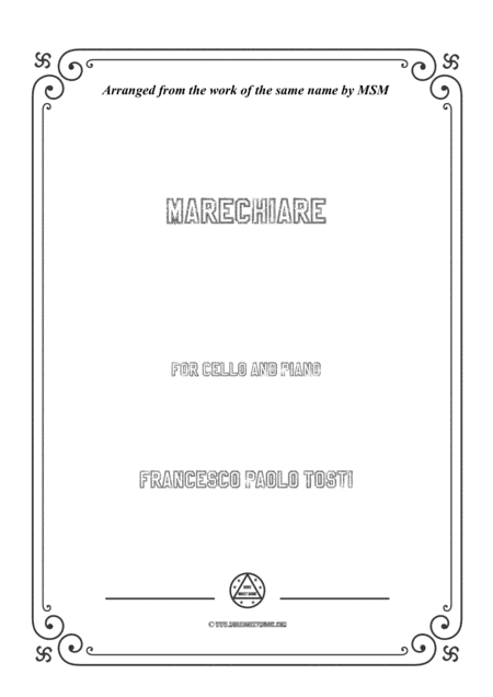 Tosti-Marechiare, for Cello and Piano (arr. MSM)