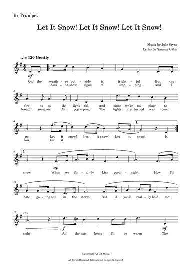 Let It Snow! Let It Snow! Let It Snow! (arr. Music Ad Lib)