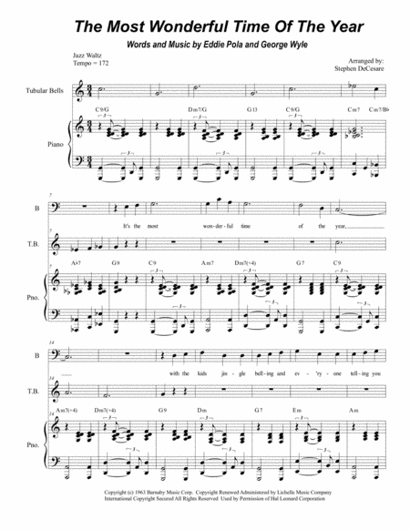 The Most Wonderful Time Of The Year (arr. Stephen DeCesare)